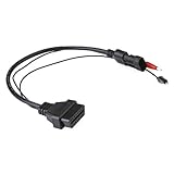 TOMTOP 3Pin to 16Pin OBD 2 Female Adapter Connector Cable for Fiat Lancia Alfa Romeo
