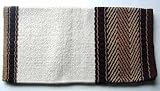 MAYATEX 36X34 Bar 8 Wool Blanket Cream Chestnut Black