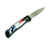 Trademark Collector's Series Eagle and Flag Folding Pocket Knife