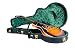 Guardian Vintage Hardshell Shallow Hollowbody Electric Guitar Case (Black Tolex Exterior, Crushed Em