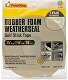 Frost King R734WH Sponge Rubber Foam Tape 7/16-Inch, White