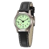 Momentum Womens 1M-SP51W2 Pathfinder White Dial Black Nautica Leather Watch