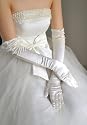 Bridal Gloves In Ivory