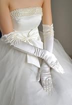 Bridal Gloves In Ivory
