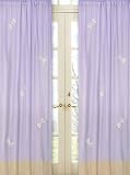 Purple Dragonfly Dreams Window Treatment Panels - Set of 2