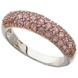 14Kt Two Tone Genuine Pink Sapphire Ring