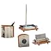 Bluestone Design Executive Walnut Wood Desk Set