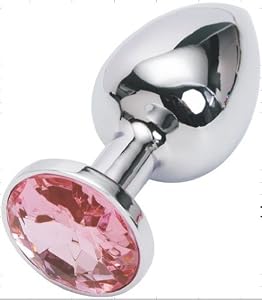Eforstore Steel Anal Butt Plug Waterproof Stimulators Stimulation Male and Female Sex Devices Sexual Tools Adult Toys Great Valentine's or Birthday Gift for Your Lover (Pink)
