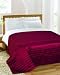Soho Burgundy Double Bed Plain Satin Bedspread Image