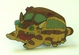 My Neighbor Totoro Catbus Metal Pin ~Brown Cat Bus Pin~