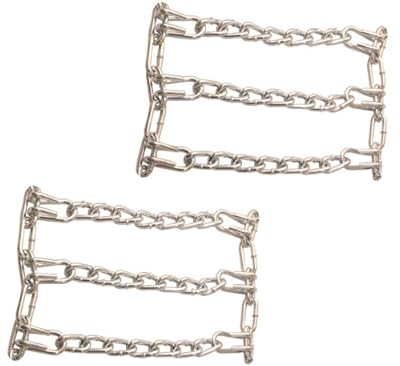 Oregon (2 Pack) 67-018 Lawn & Garden Tire Snow Chains With 2-Link Spacing Size 18X950-8 Tire Snows