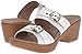 Dansko Women's Jessie White Multi Wedge Sandal
