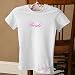 Ladies White Personalized Fitted T Shirt - Bridal Party Designs