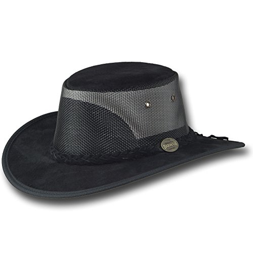 Barmah Hats Foldaway Cooler Leather Hat 1068HI / 1068BL / 1068RB / 1068LM / 1068CH