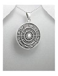 Zodiac Pendant Necklace In 92.5 Sterling Silver