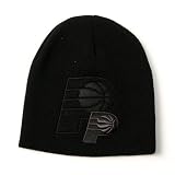 Indiana Pacers Black Tonal Logo Knit Beanie