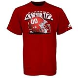 adidas Alabama Crimson Tide Red Big Helmet T-shirt