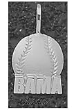 Logo Art Alabama Crimson Tide Sterling Silver Baseball Pendant