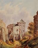 Christian Ludwig Boesner (Runding, ruins, patio) Art Poster Print - 11x17
