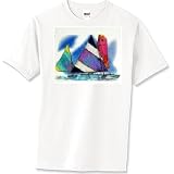 Sailboats - Fishing, Boating and Surfing T-Shirt