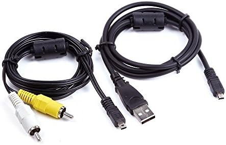 MaxLLTo USB Data +AV A/V Audio Video TV Cable/Cord/Lead For Sanyo CAMERA Xacti VPC-E1075