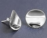 Sterling Silver Plain Earrings - Size: 16mm
