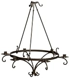 HomArt Marrakesh Wrought Iron Candle Chandelier