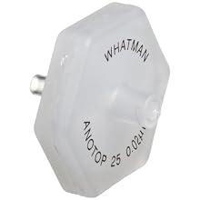Whatman 6809-2002 Anotop 25 Syringe Filter, 25mm, 0.02 Micron (Pack of 50)
