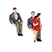 20pcs Painted Model Train Passenger People Figures Scale 1:25