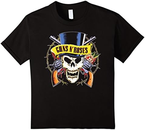 Kids Guns Roses Skull TShirt 12 Black