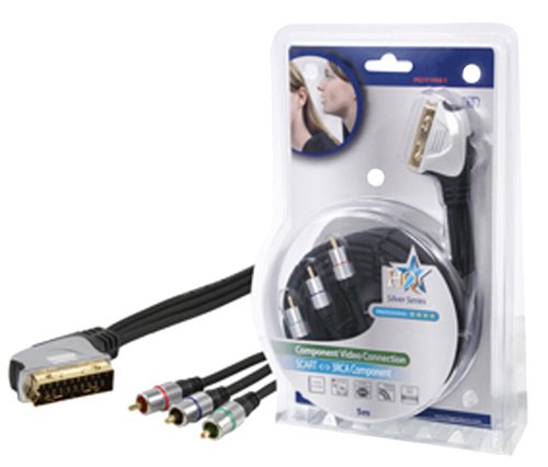 HQ RGB Anschlusskabel (Scartstecker auf 3x Cinch-Stecker) 5 m Preisvergleich