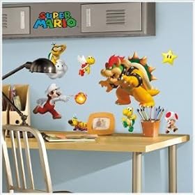 Peel & Stick By RoomMates Nintendo - Super Mario Bros. Wii Wall Decals