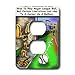 Londons Times Funny Society Cartoons - Bat Boy - Light Switch Covers - 2 plug outlet cover