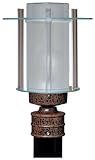Besa 335504-19 3355 Series Lantern Rust / Frost-Clear 9'W. x 13-1/4'H.