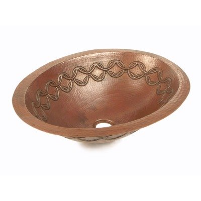 Bolle Oval Copper Undermount Sink Edge: Rolled