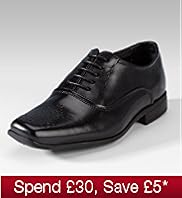 Leather Lace Up Brogue Shoes