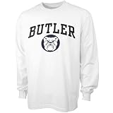 Butler Bulldogs White Bare Essentials Long Sleeve T-shirt
