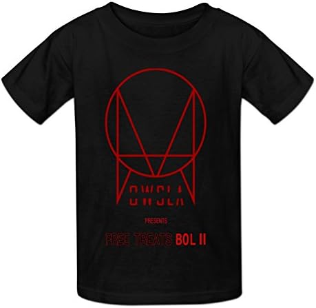 Boy's Printed Owsla Presents Free Treats Bol Ii Poster T Shirts By Vesamy XL Black