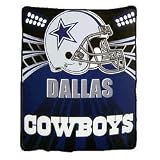 Dallas Cowboys Light Weight Fleece NFL Blanket (Shadow Series) (50x60)
