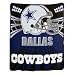 Sporting Goods : Dallas Cowboys Light Weight Fleece NFL Blanket (Shadow Series) (50""x60"")