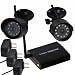 VideoSecu 2.4 GHz Wireless Security Camera Set Night Vision with Audio Microphone for CCTV DVR Home Surveillance System WAH