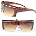 Soul Wireless F1535Leopard Fashion Sunglasses F1535 Brown Leopard Glassy Frame Amber Lens