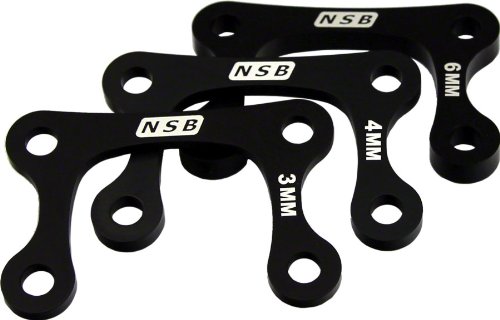 North Shore Billet Direct Mount Stem Stack Spacer Kit (34 and 6mm) Black On Sale