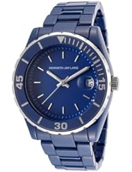 Kenneth Jay Lane Womens KJLANE-3018 3000 Series Analog Display Japanese Quartz Blue Watch