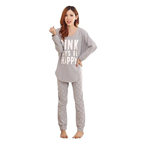 【ノーブランド品】綿生地 可愛いカジュアル 春秋 パジャマ （フリーサイズ）