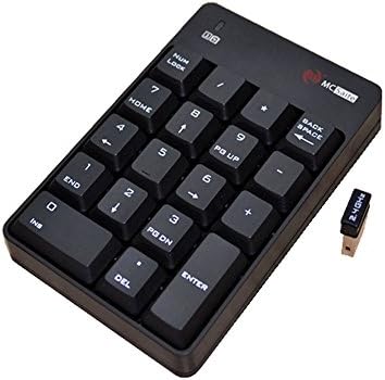 eranton® Portable 18 Keys Wireless Usb Numeric Keypad for Laptop Pc Computer Compatible with Windows Xp Vista 7 8.1 10