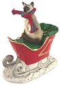 Siamese Cat in Sleigh Christmas Ornament New Gift