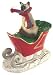 Siamese Cat in Sleigh Christmas Ornament New Gift