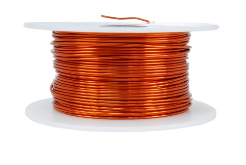 TEMCo 20 AWG Copper Magnet Wire - 8 oz 157 ft 200øC Magnetic Coil Winding