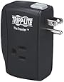 Tripp Lite 2 Outlet Portable Direct Plug-in Surge Protector Tel/Modem 1050 Joules (TRAVELER)